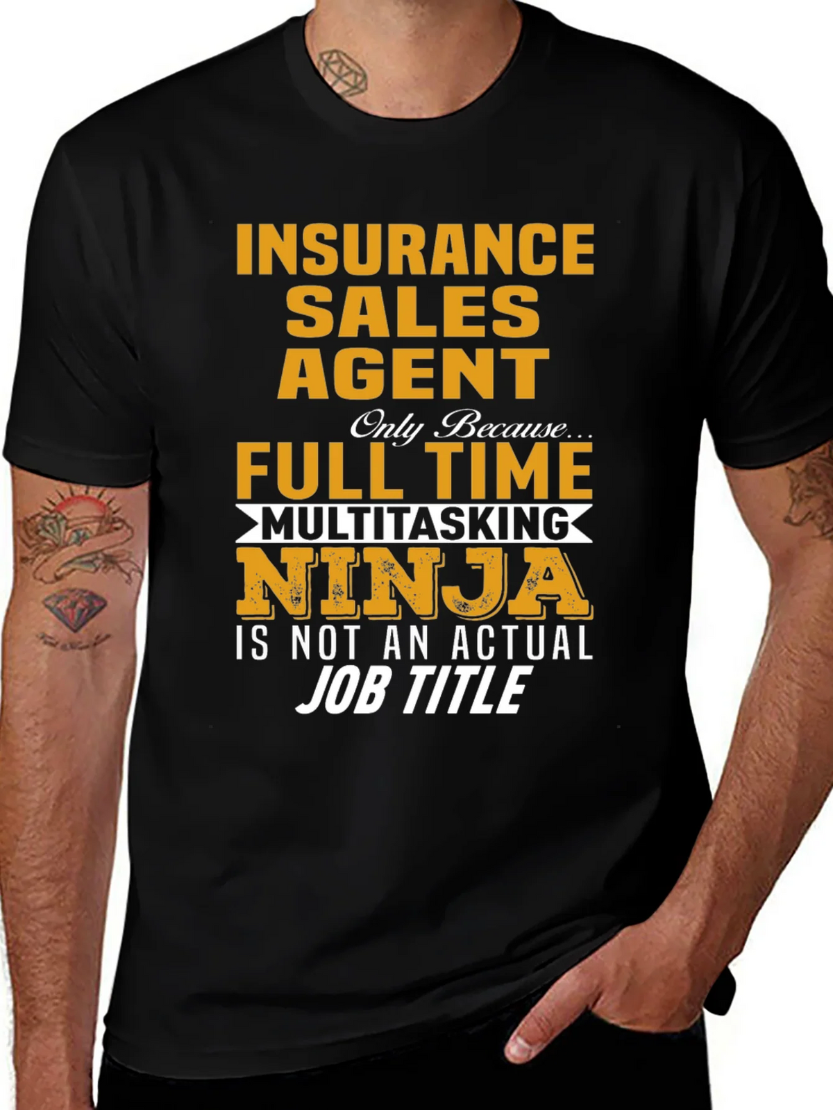 Insurance Sales Agent Novelty Graphic T-Shirt product image 1