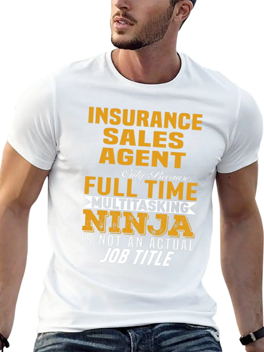 Insurance Sales Agent Novelty Graphic T-Shirt product image 4