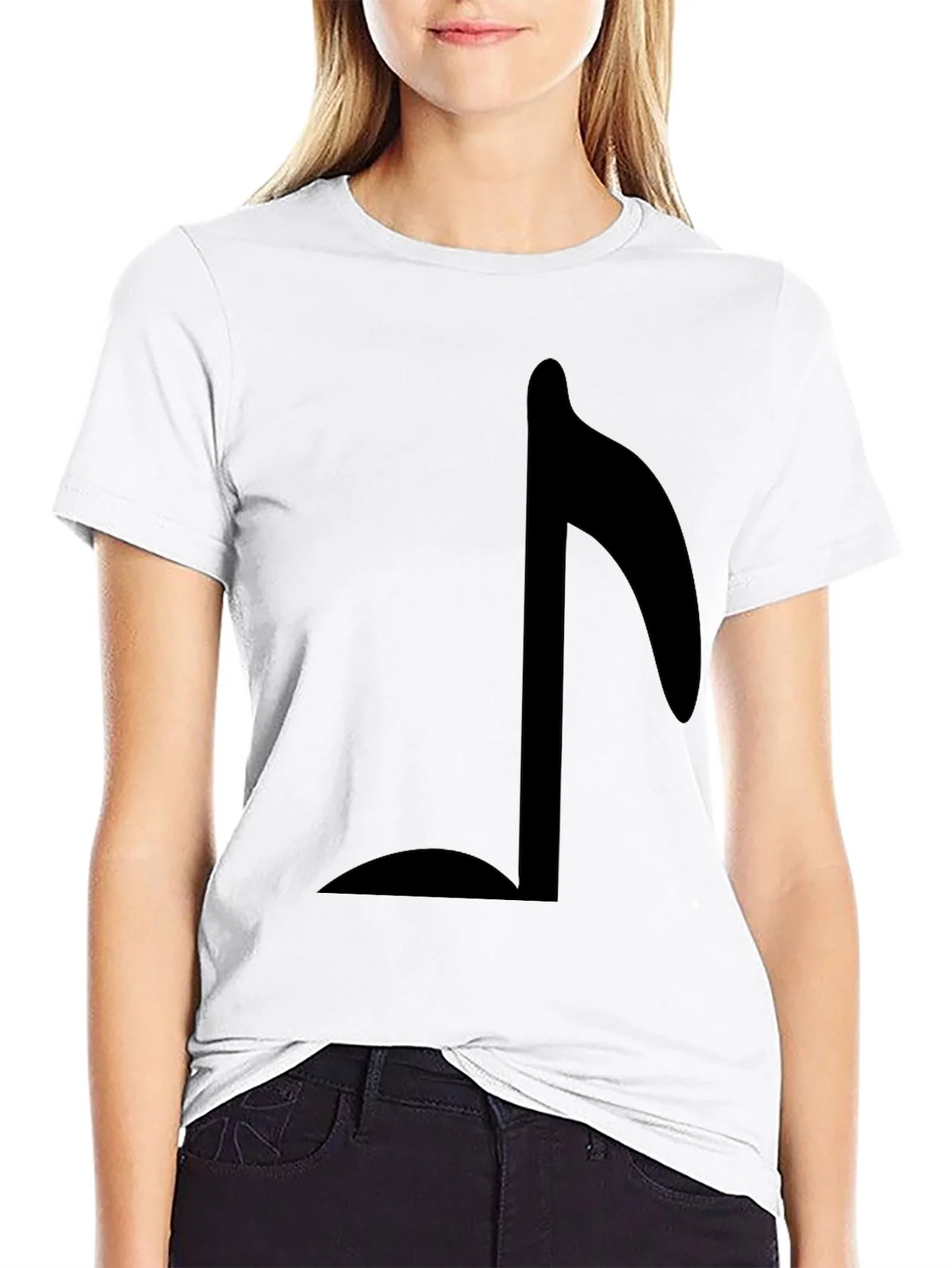 Musical Note Graphic T-Shirt - Black product image 8
