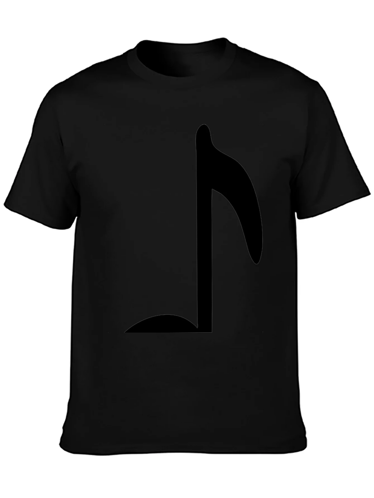 Musical Note Graphic T-Shirt - Black product image 3