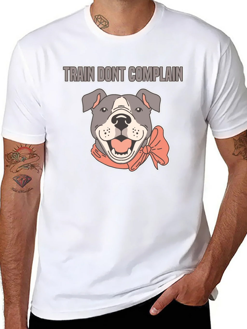 Train Dont Complain Pitbull T-Shirt product image 7