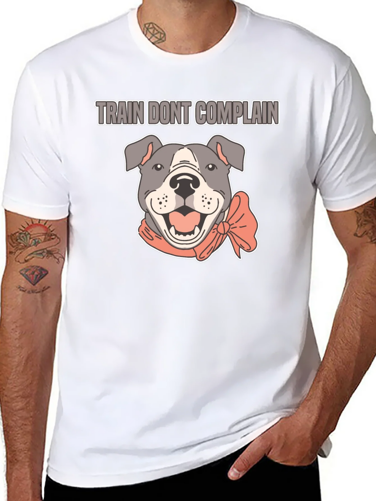 Train Dont Complain Pitbull T-Shirt product image 7