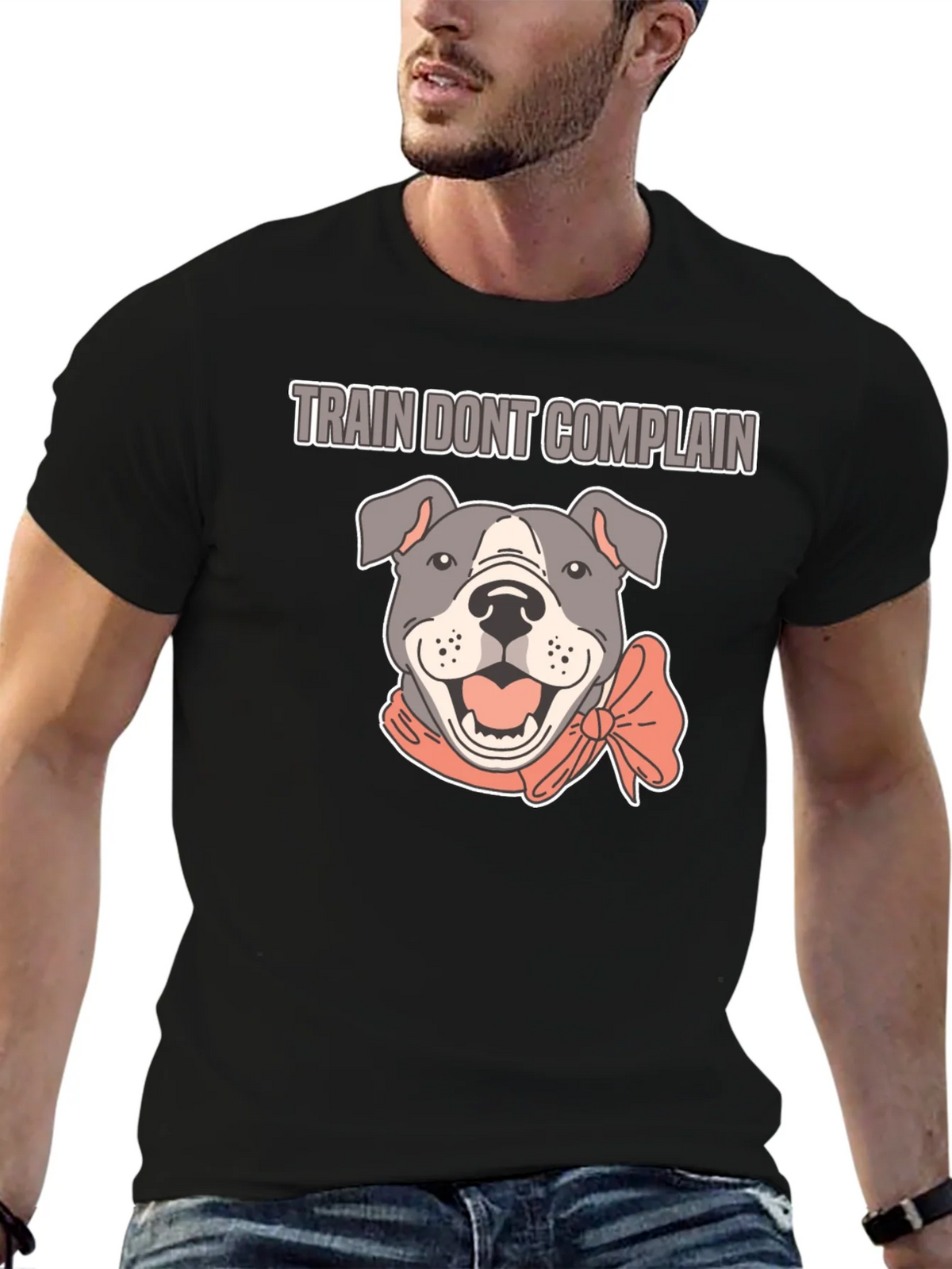 Train Dont Complain Pitbull T-Shirt product image 6
