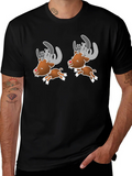 Cartoon Reindeer Graphic Tee product image 1