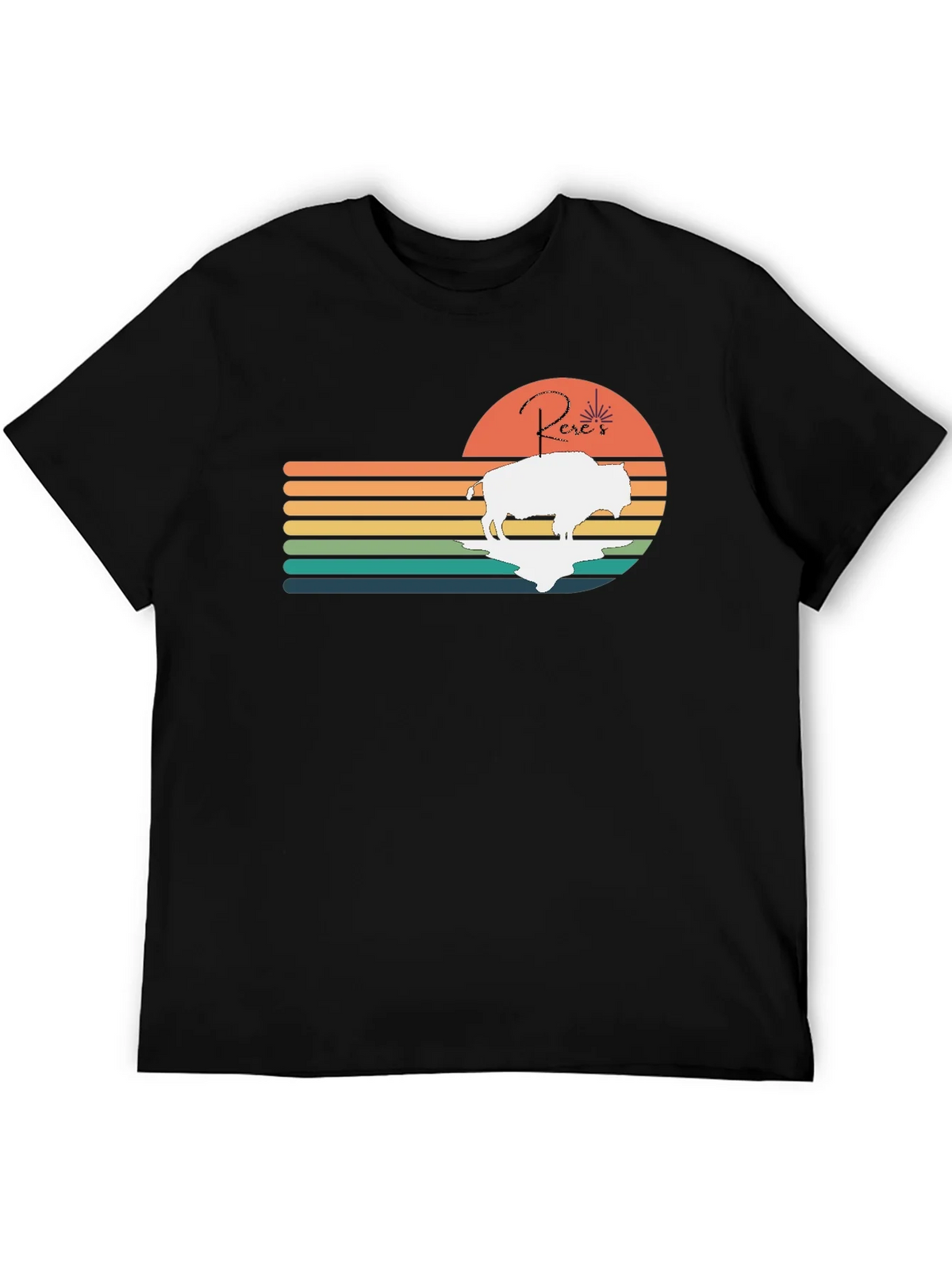 Retro Buffalo Sunset T-Shirt product image 5
