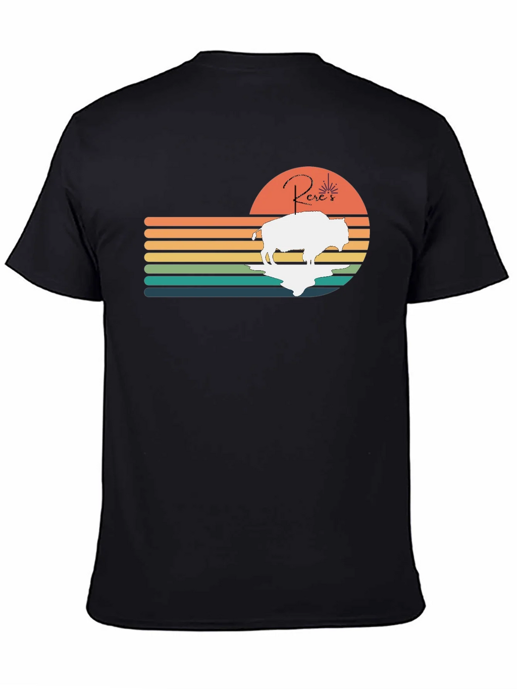 Retro Buffalo Sunset T-Shirt product image 4