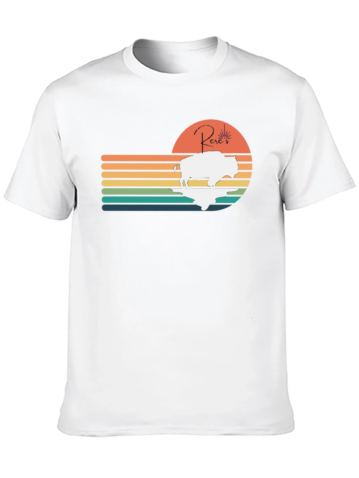 Retro Buffalo Sunset T-Shirt product image 9