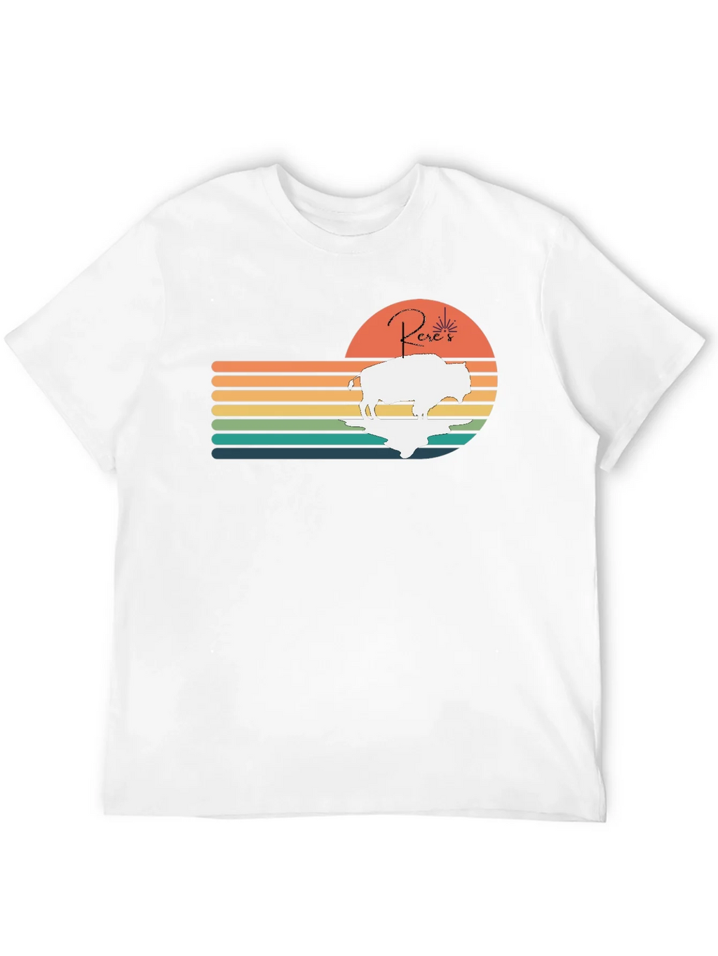 Retro Buffalo Sunset T-Shirt product image 11