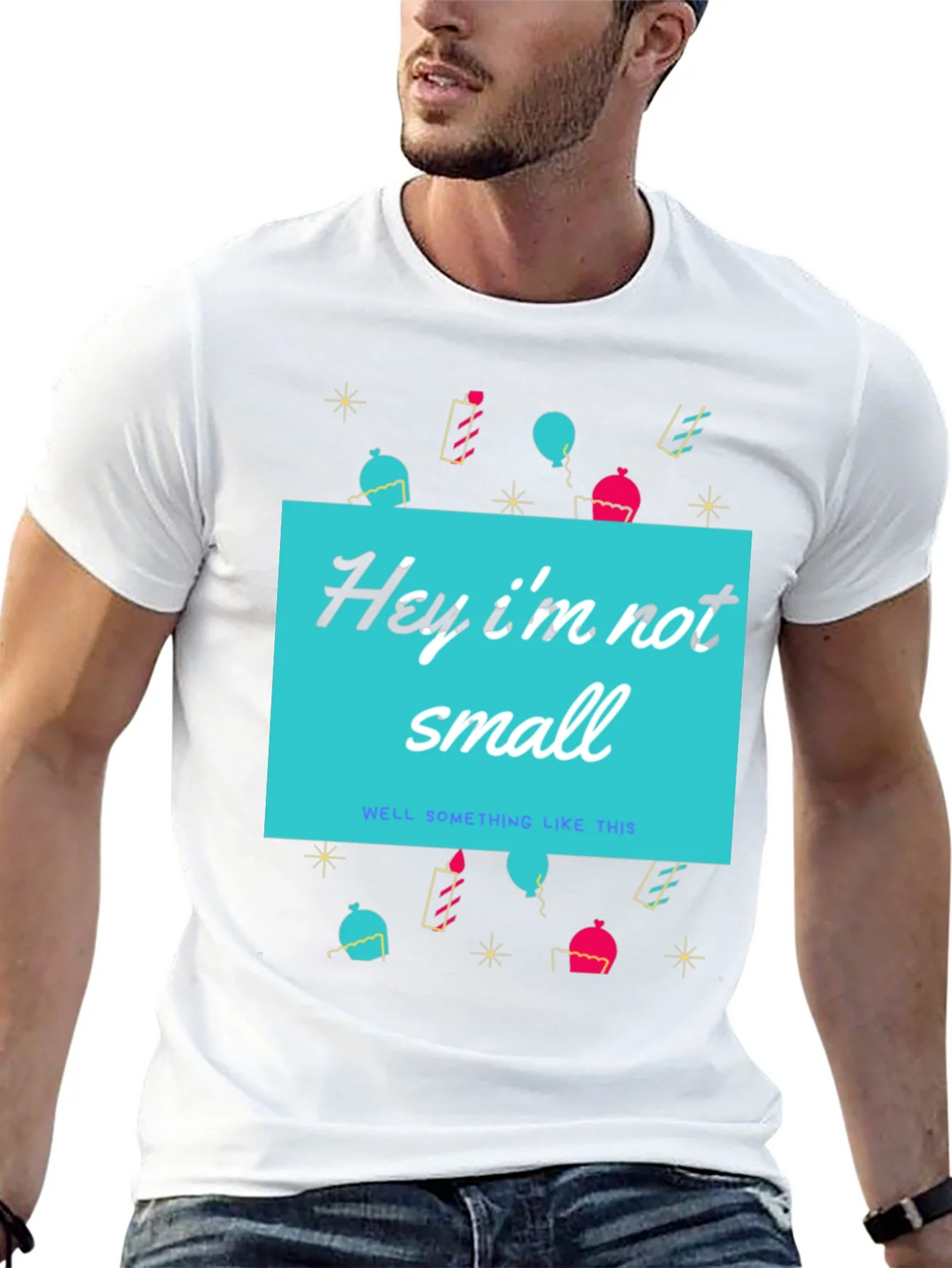 Funny Height T-Shirt - Hey Im Not Small product image 4