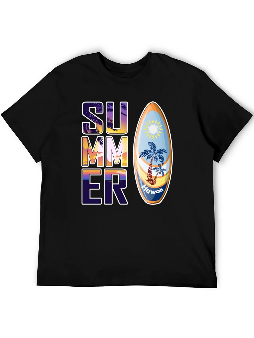 Summer Hawaii Surfboard Graphic T-Shirt product image 8