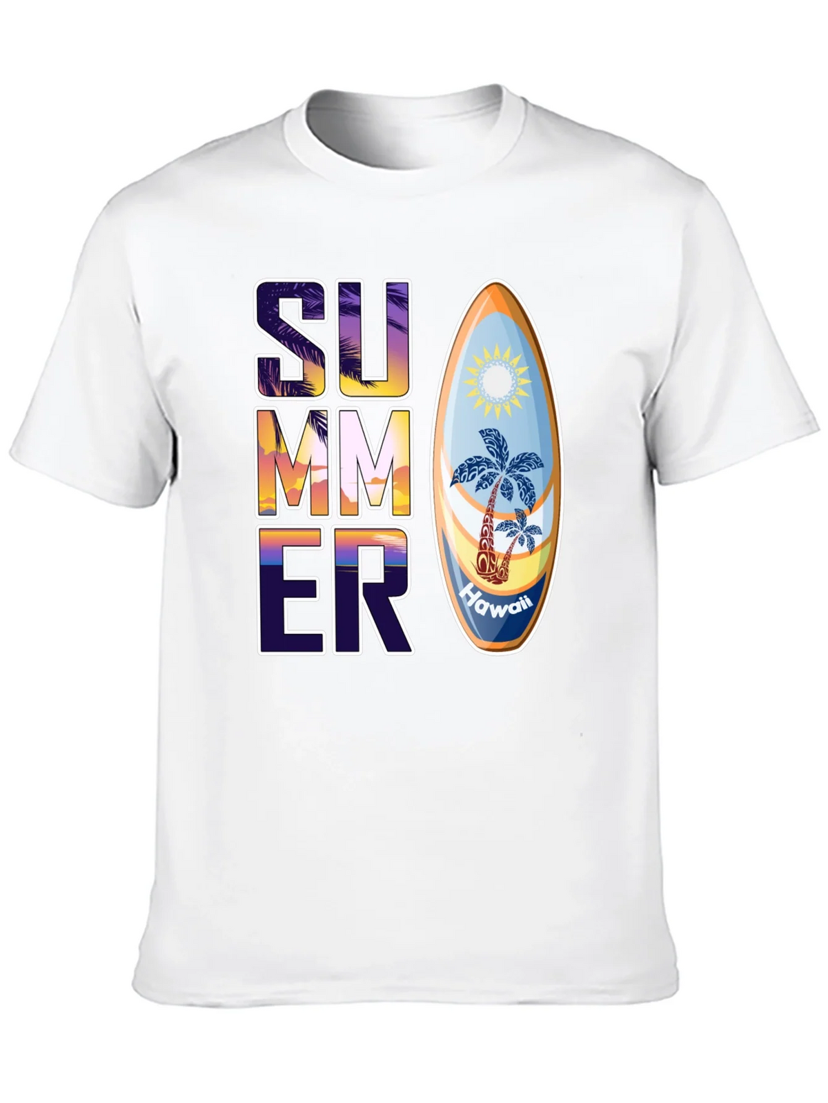 Summer Hawaii Surfboard Graphic T-Shirt product image 12