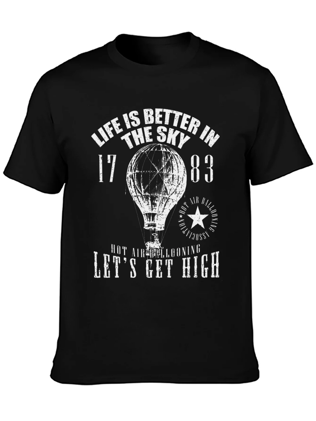 Life is Better in the Sky T-Shirt - Hot Air Ballooning product image 3