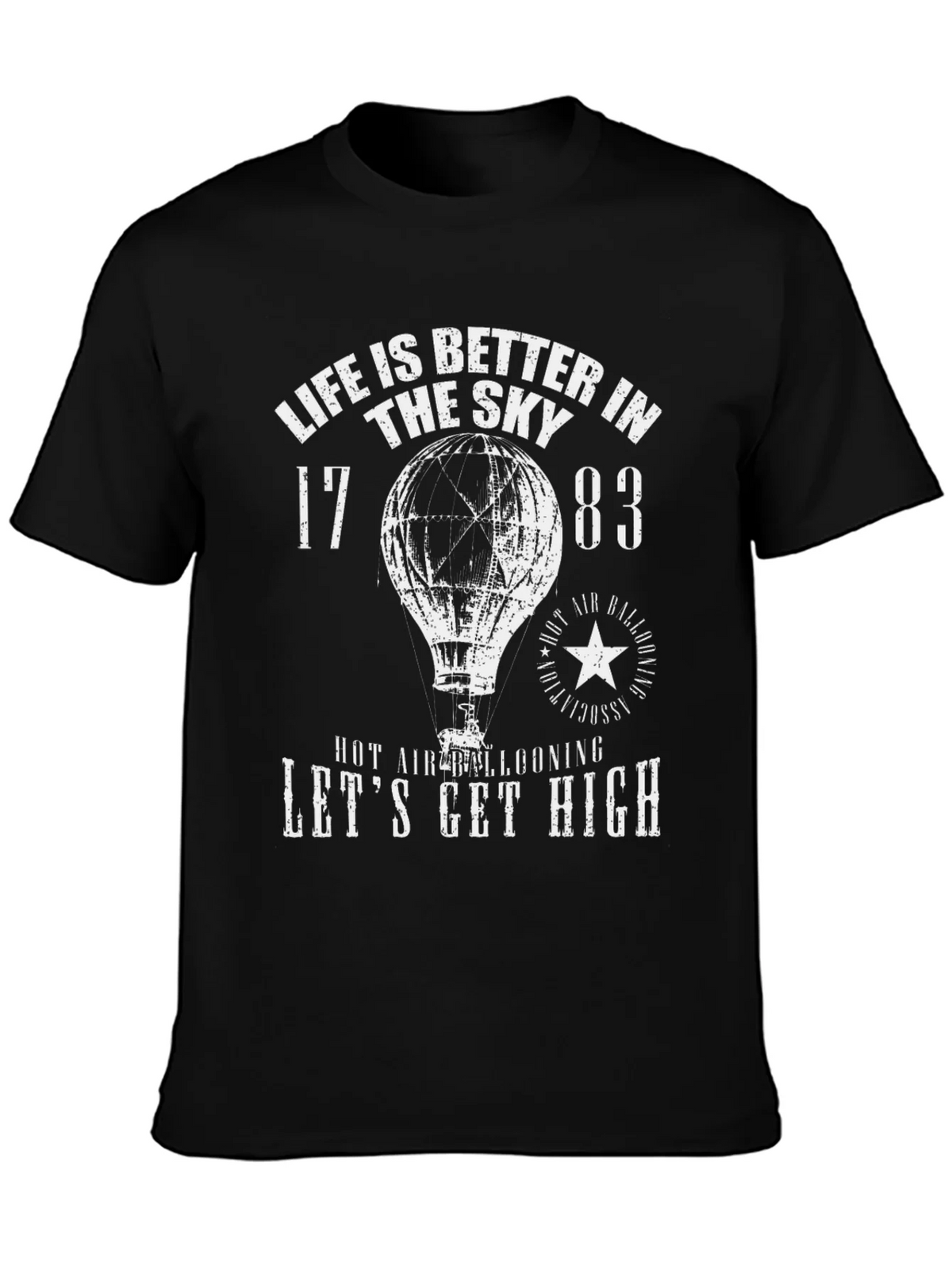 Life is Better in the Sky T-Shirt - Hot Air Ballooning product image 3