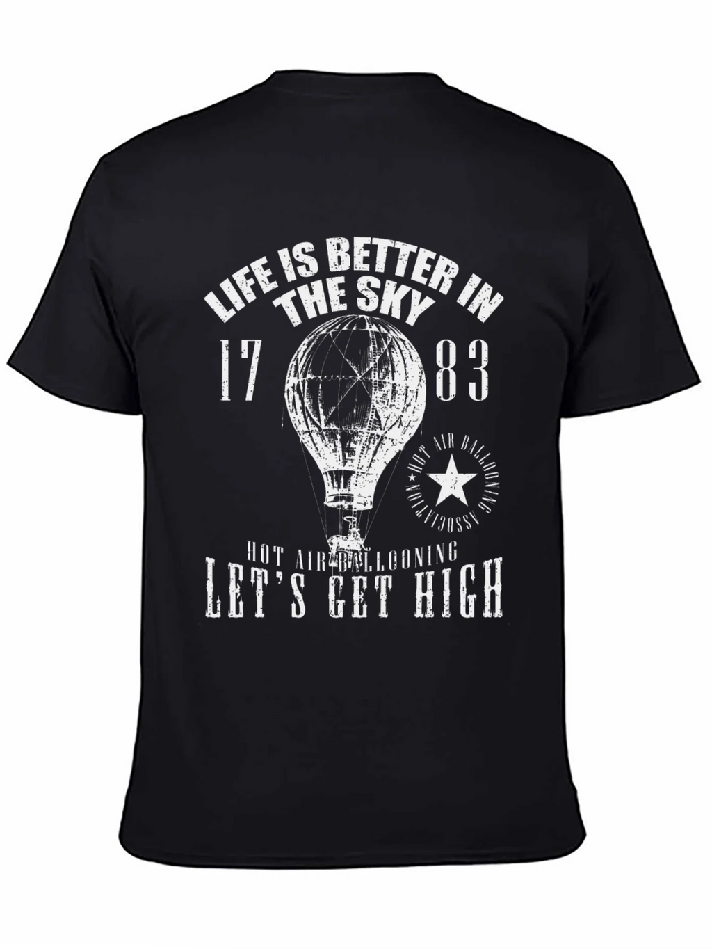 Life is Better in the Sky T-Shirt - Hot Air Ballooning product image 4