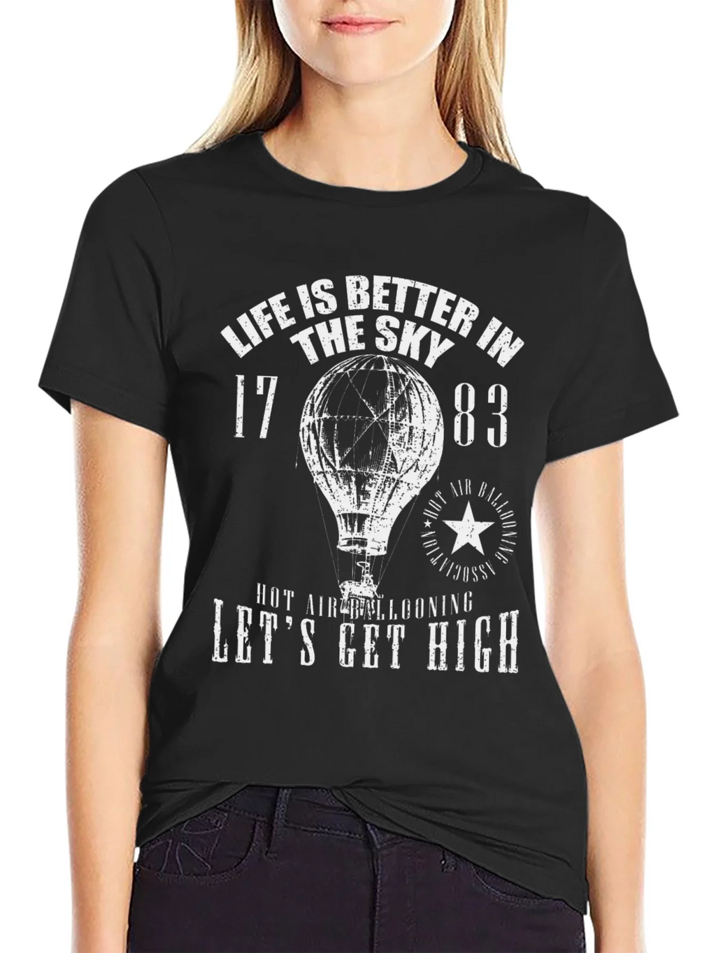 Life is Better in the Sky T-Shirt - Hot Air Ballooning product image 2