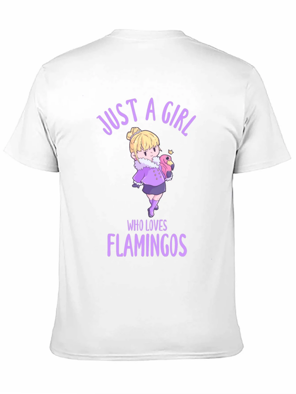 Girl Who Loves Flamingos Graphic T-Shirt product image 2