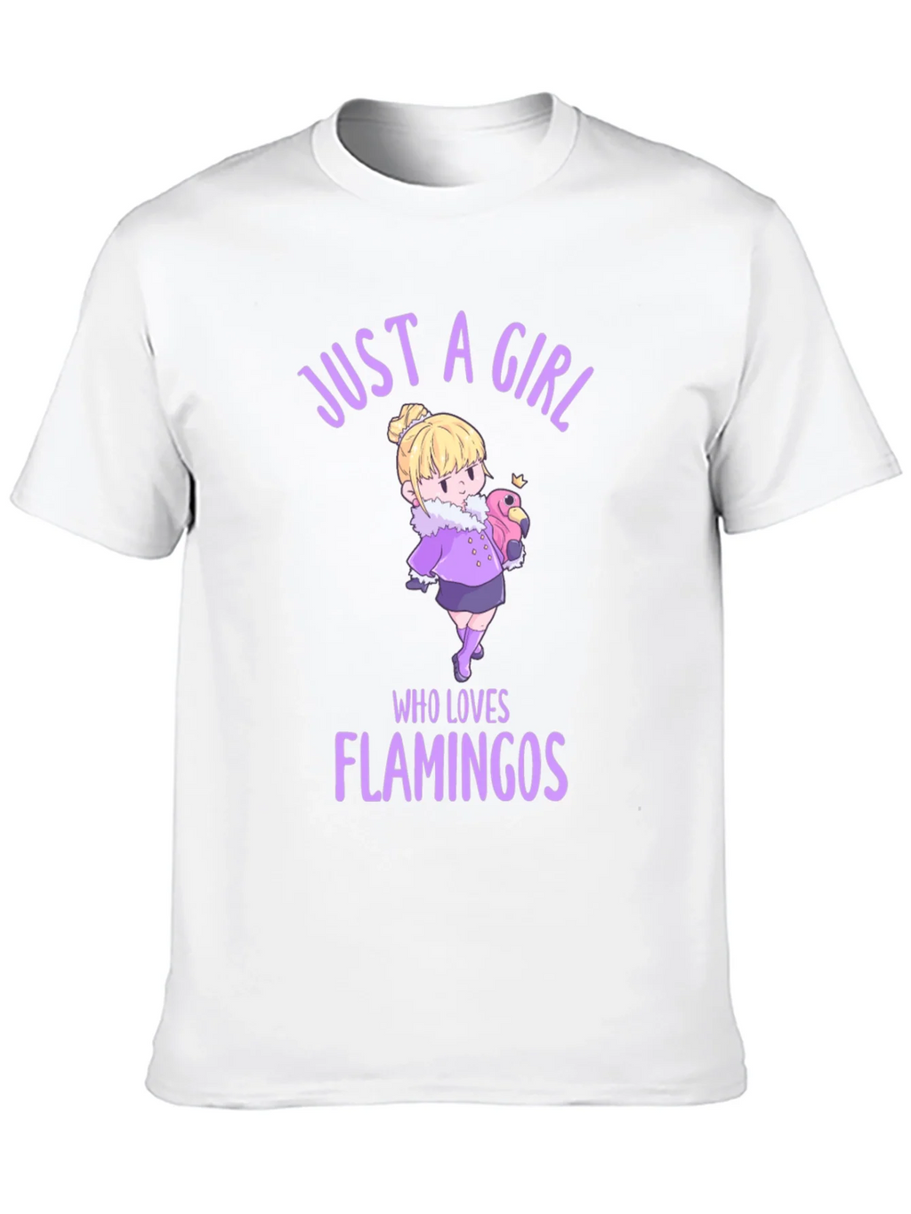 Girl Who Loves Flamingos Graphic T-Shirt product image 12