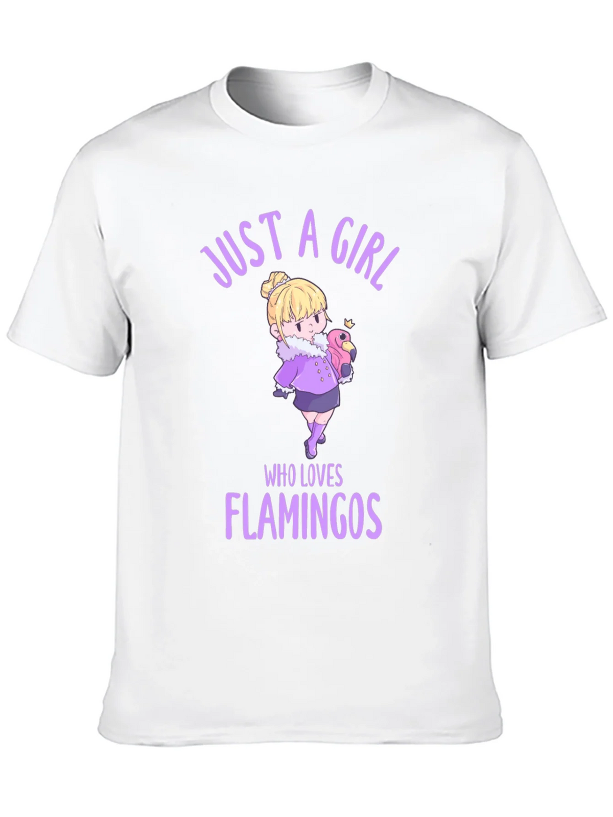 Girl Who Loves Flamingos Graphic T-Shirt product image 12