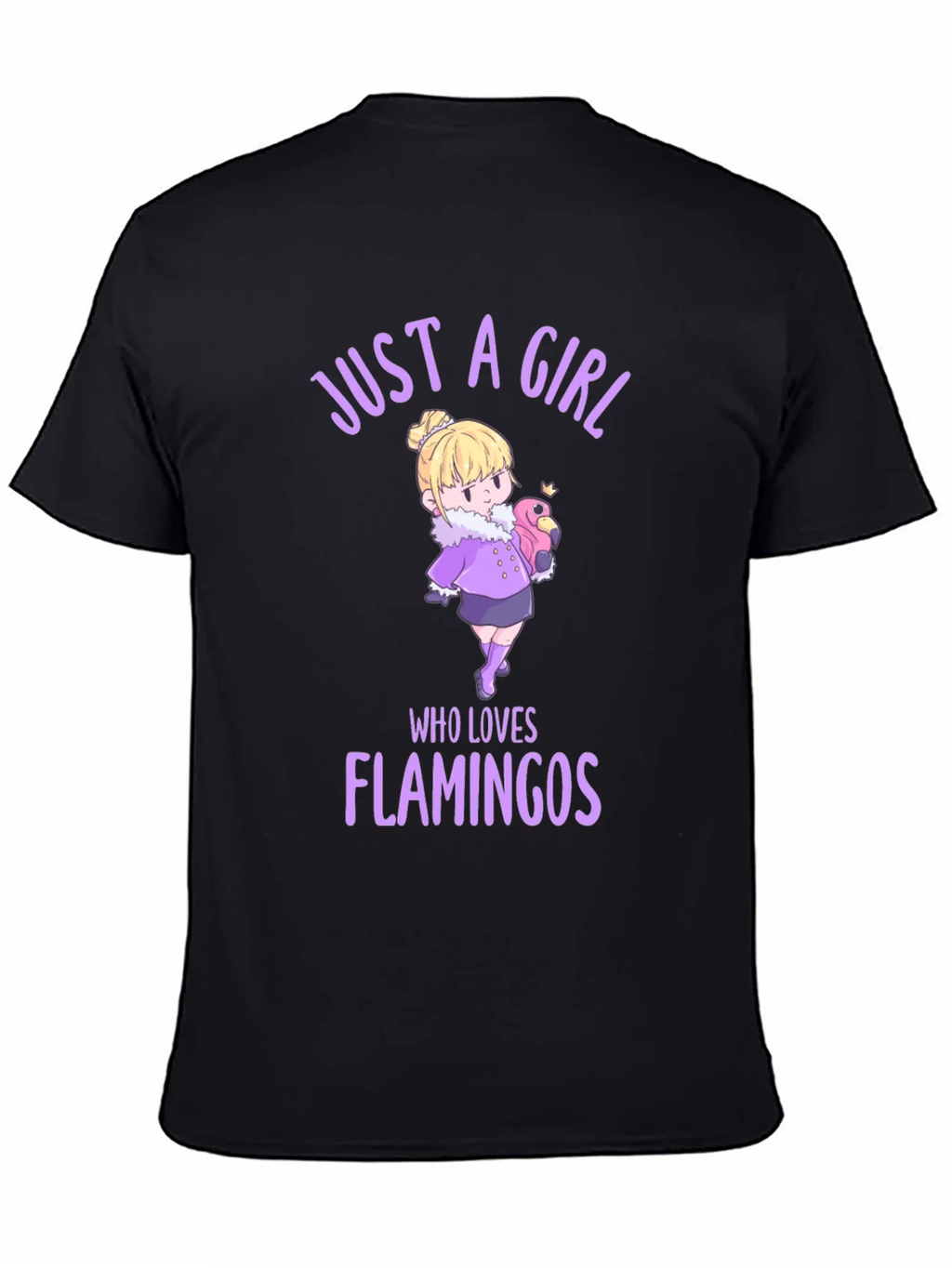 Girl Who Loves Flamingos Graphic T-Shirt product image 7