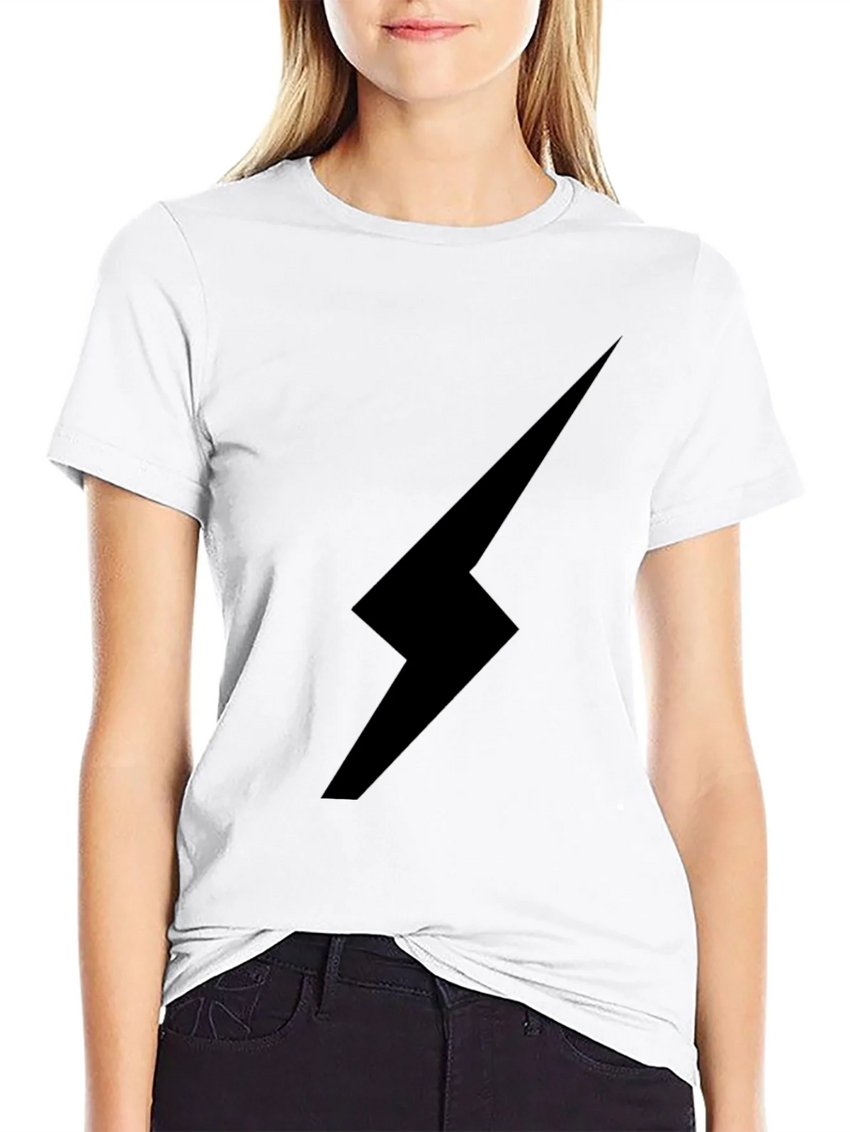 Black Lightning Bolt Graphic Tee - Stylish & Edgy product image 11