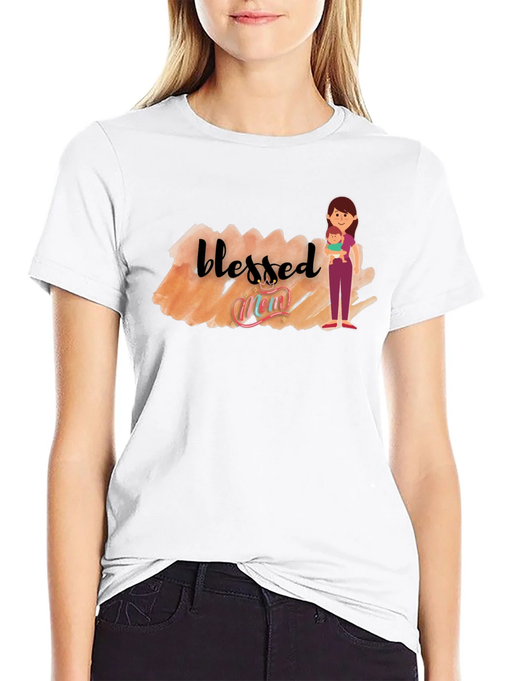 Blessed Mom Graphic T-Shirt product image 8