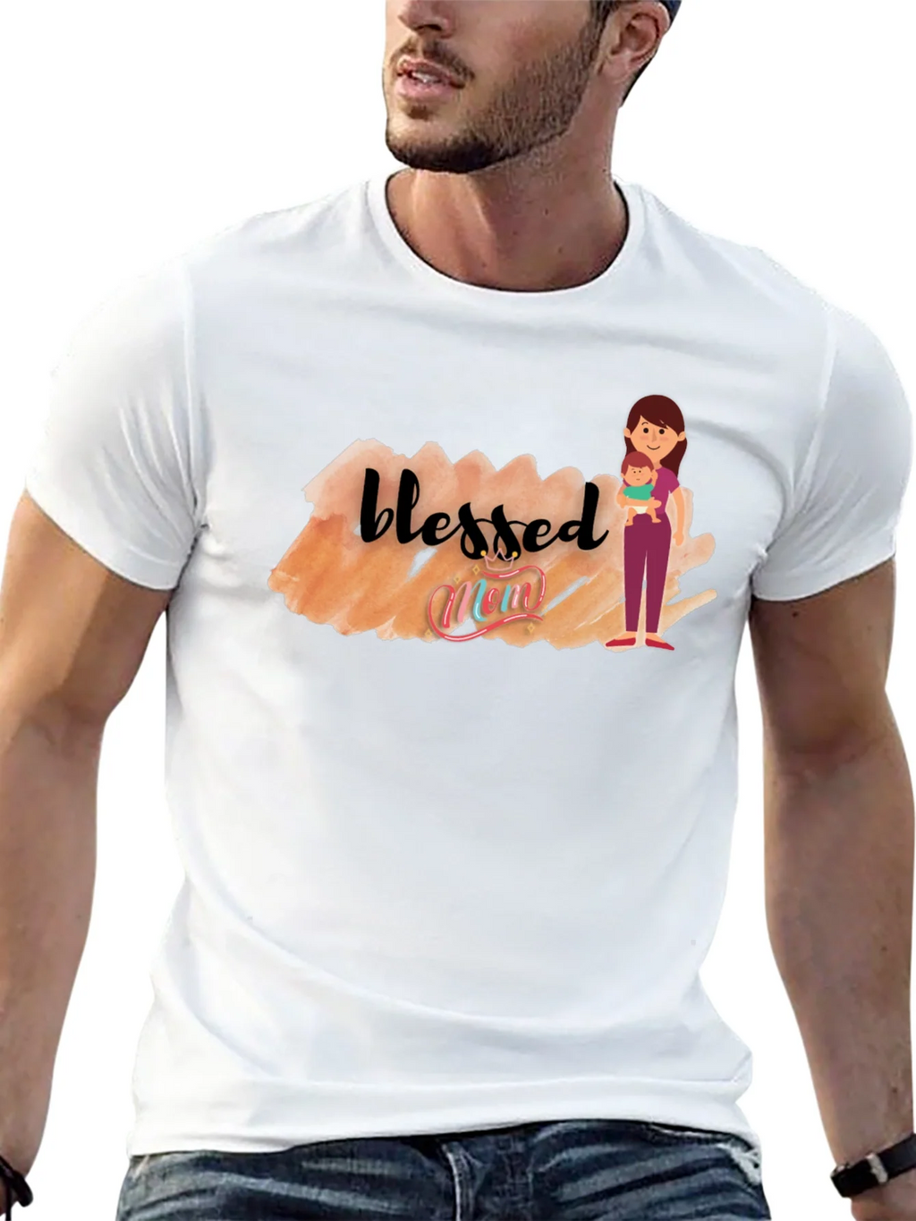 Blessed Mom Graphic T-Shirt product image 12