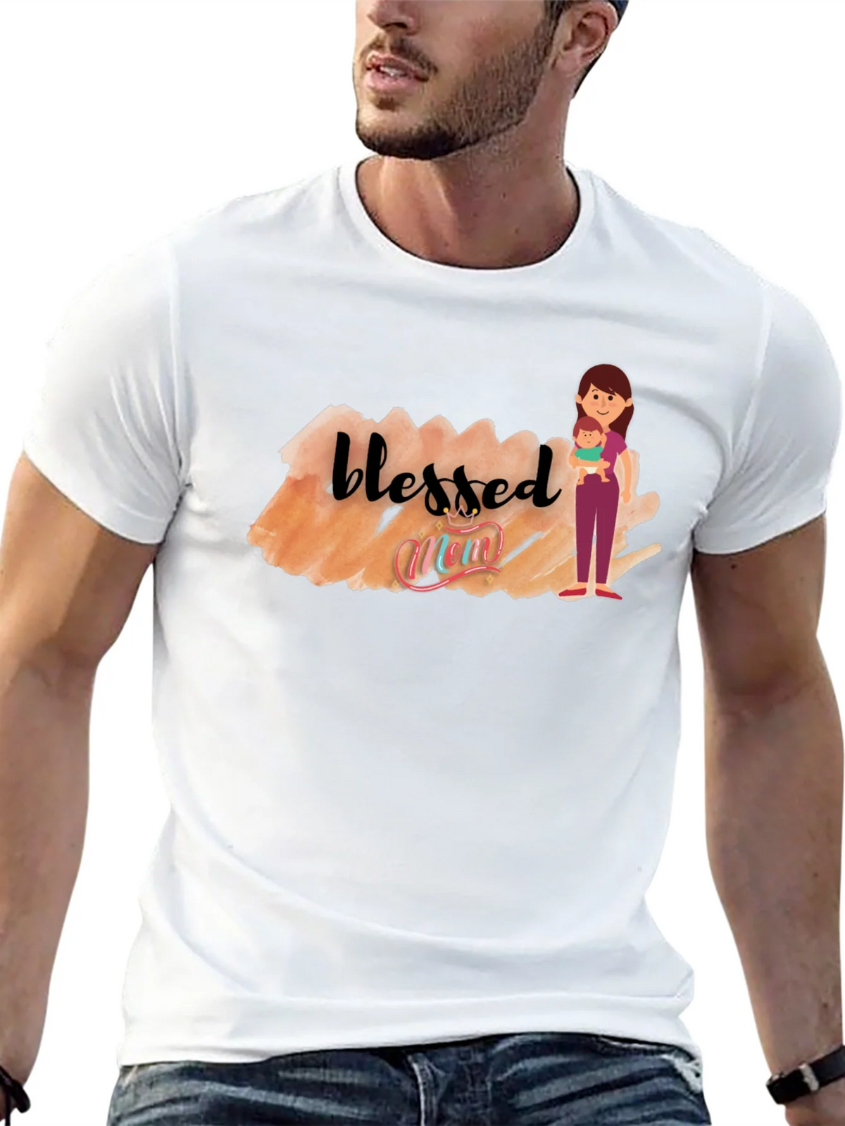 Blessed Mom Graphic T-Shirt product image 12