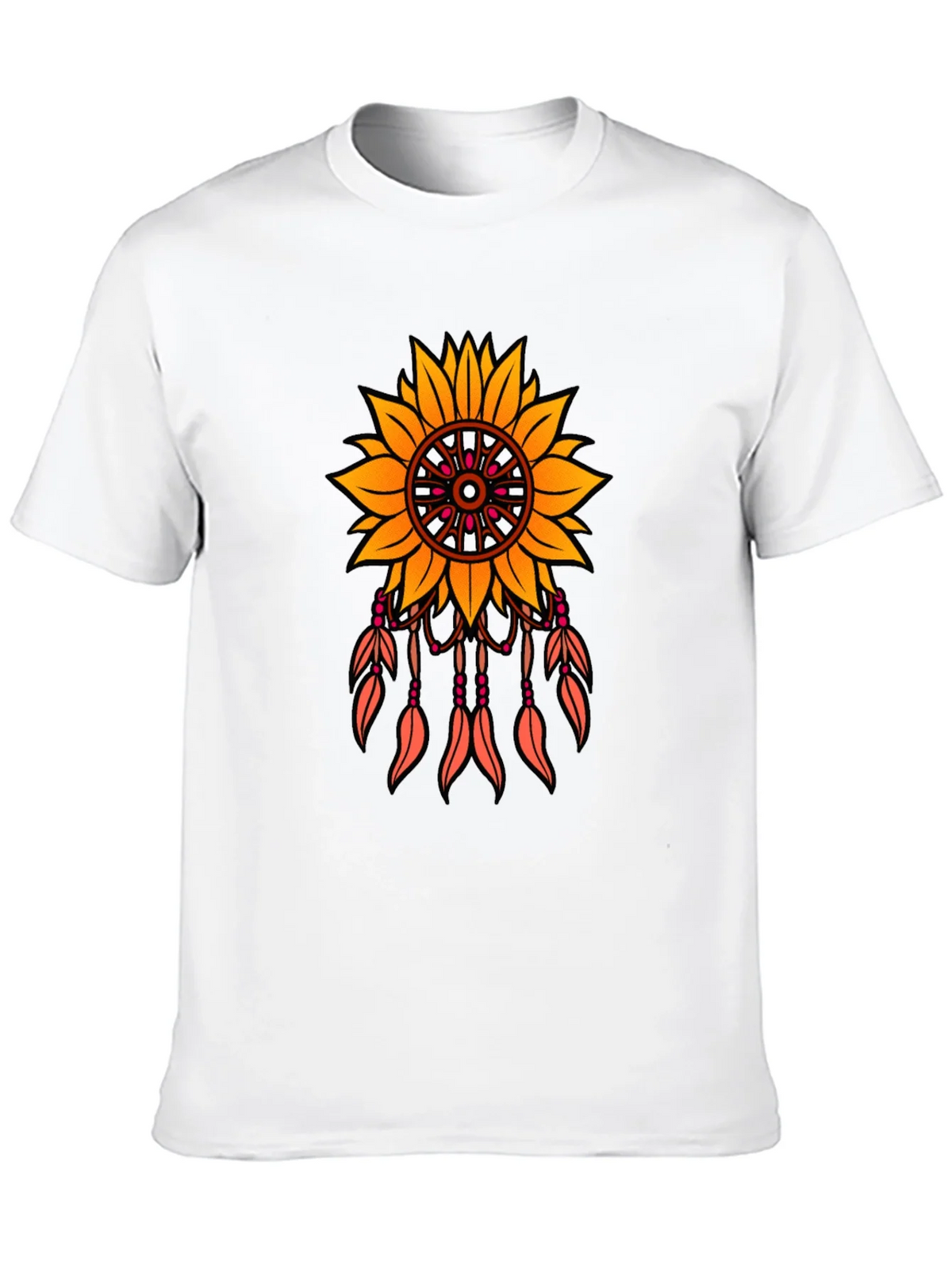 Sunflower Dreamcatcher Graphic T-Shirt - Black product image 9