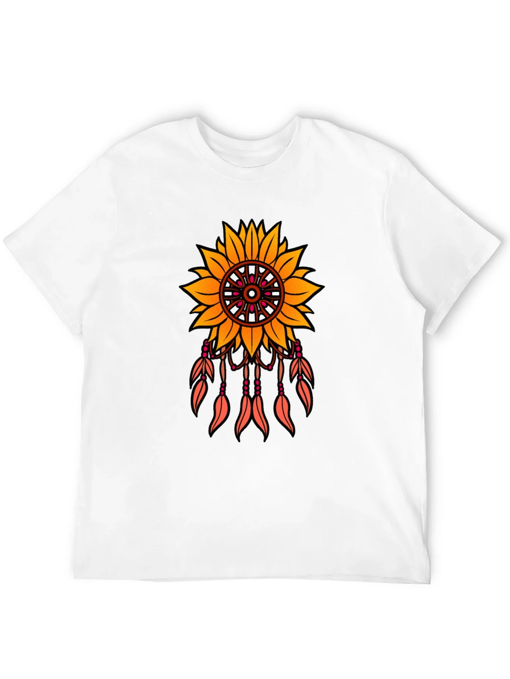 Sunflower Dreamcatcher Graphic T-Shirt - Black product image 11