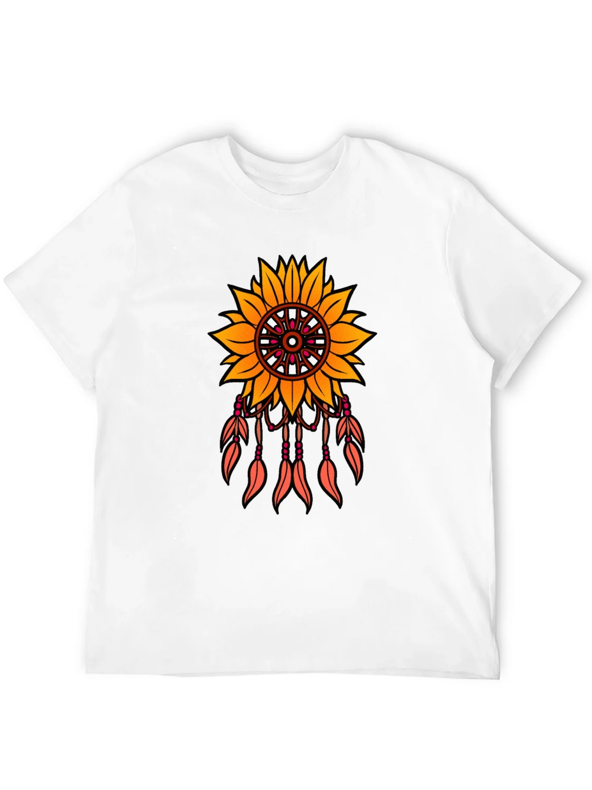 Sunflower Dreamcatcher Graphic T-Shirt - Black product image 11