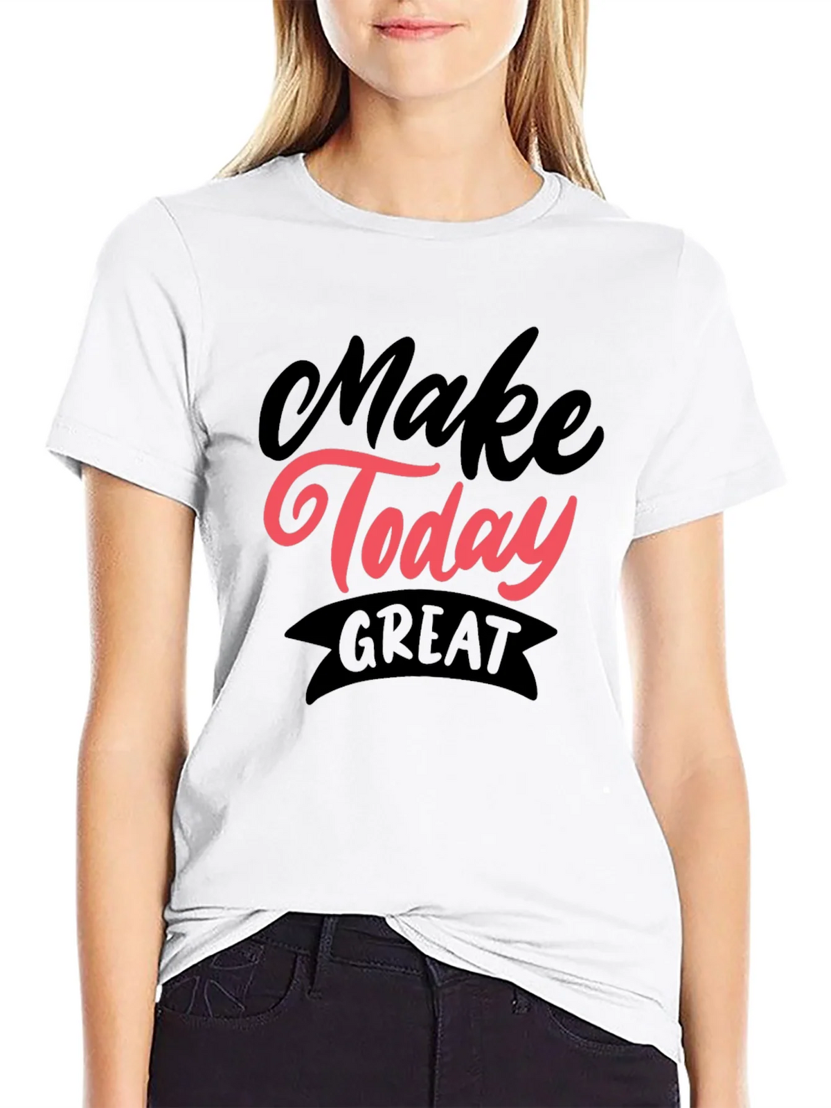 Make Today Great Graphic Tee - Black product image 11
