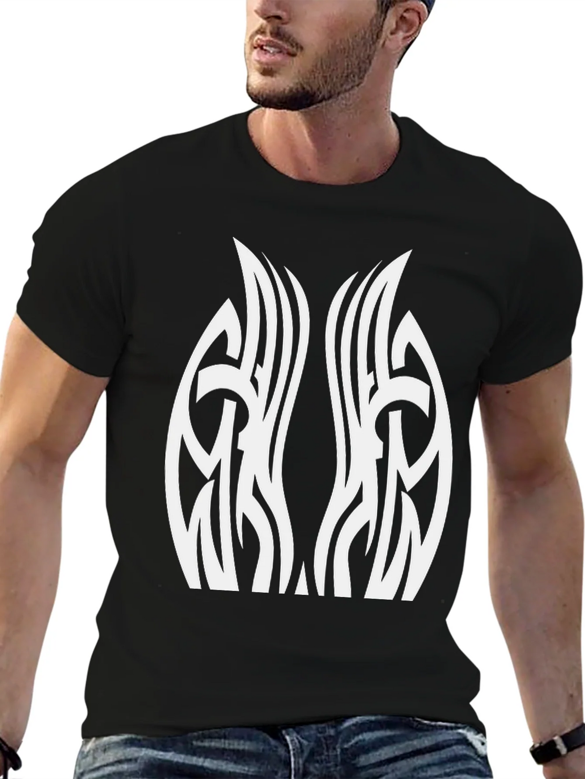 Tribal Graphic Black T-Shirt product image 9