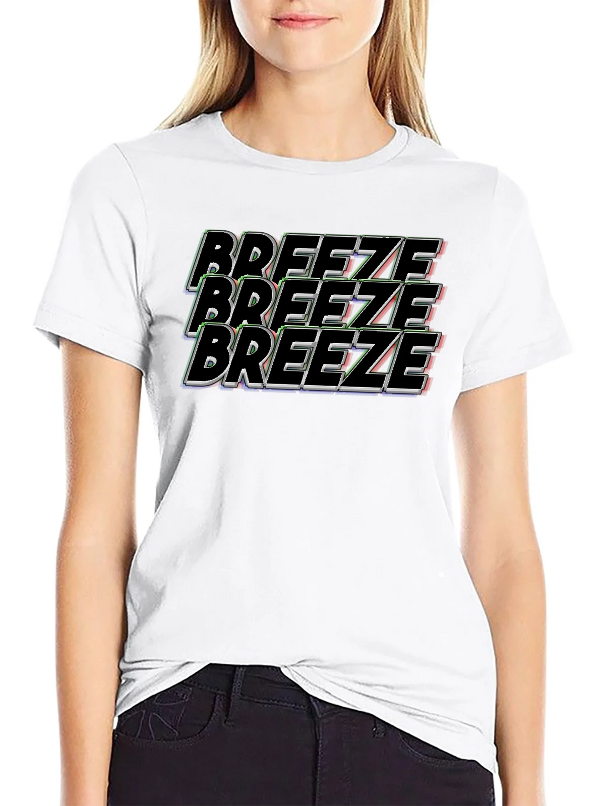 Breeze Graphic Tee - Black Cotton T-Shirt product image 8