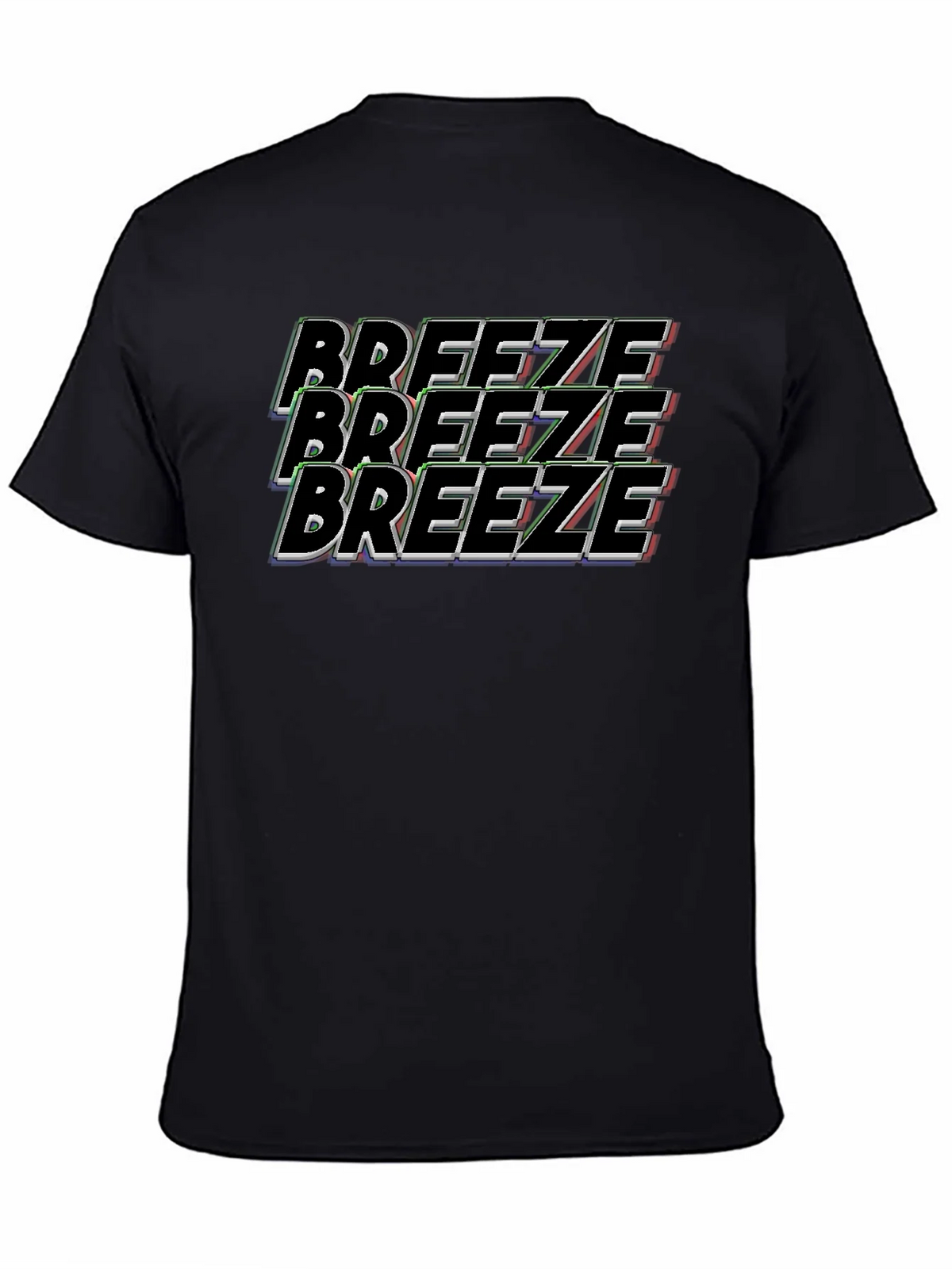 Breeze Graphic Tee - Black Cotton T-Shirt product image 4