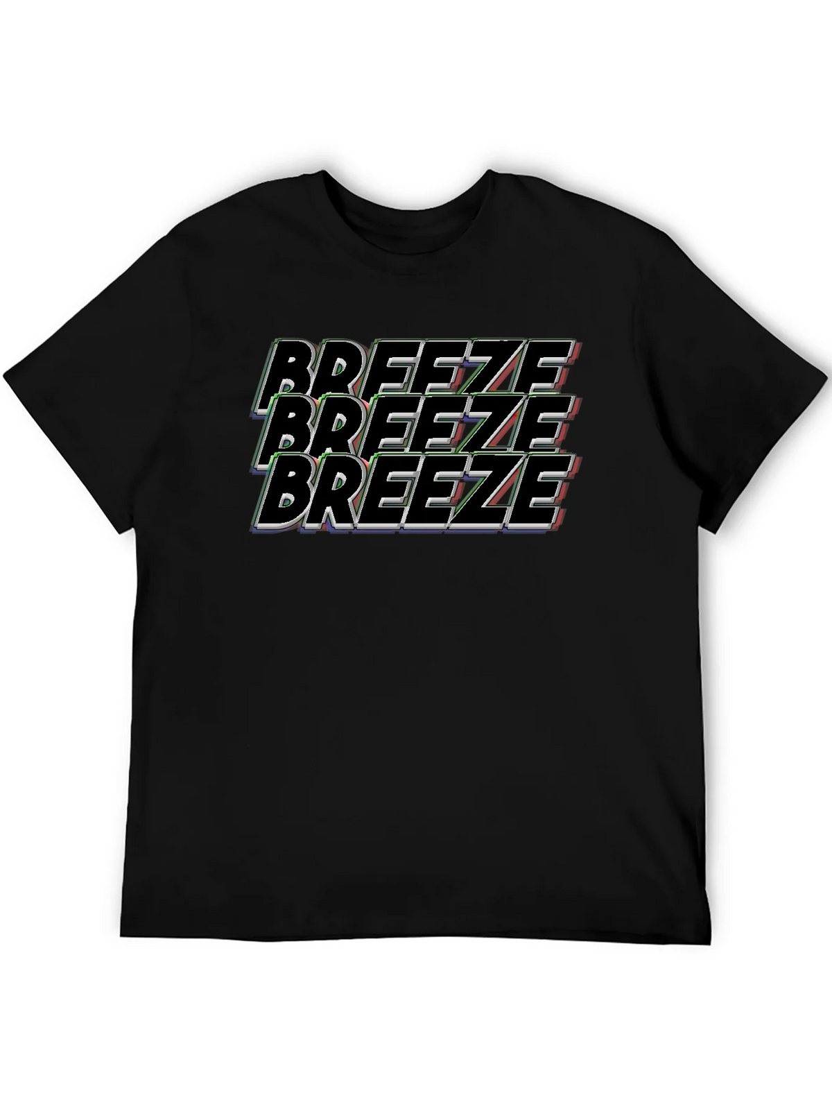 Breeze Graphic Tee - Black Cotton T-Shirt product image 5