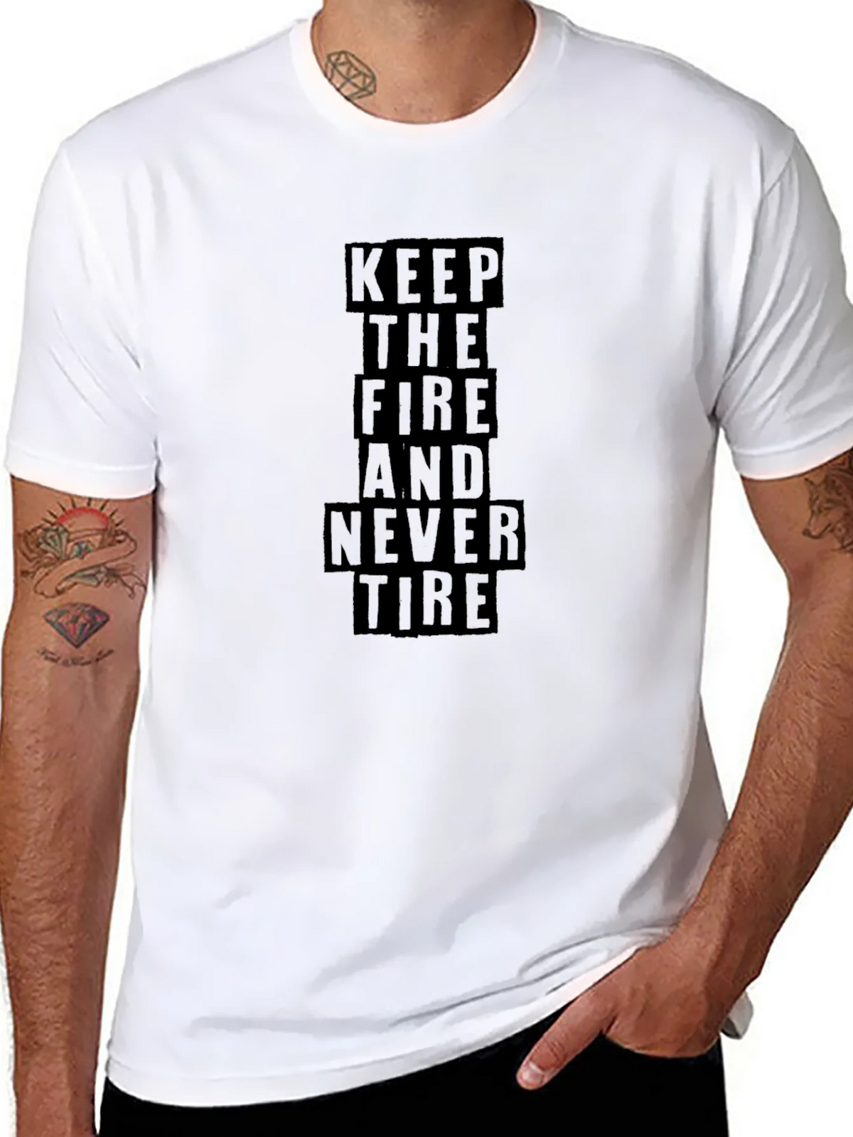 Keep The Fire T-Shirt - Motivational Graphic Tee product image 7