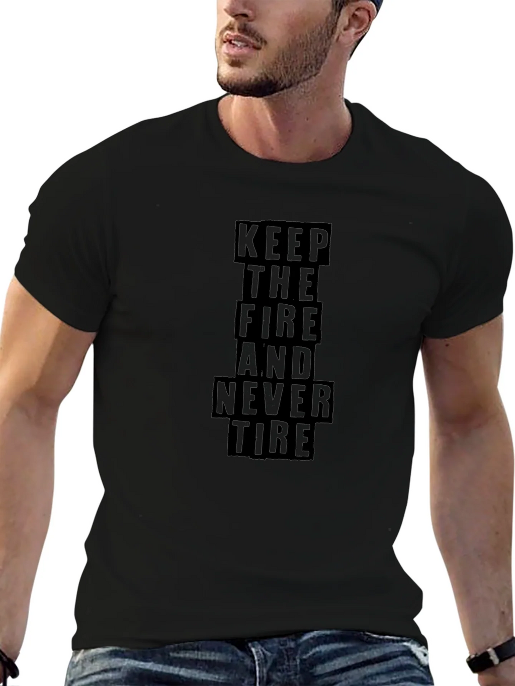 Keep The Fire T-Shirt - Motivational Graphic Tee product image 6