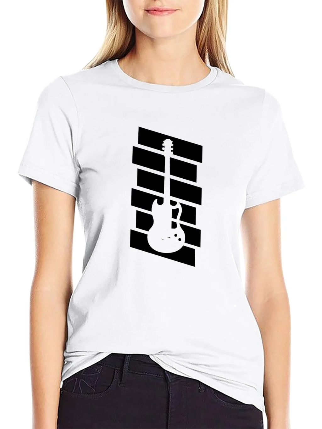 Guitar Graphic Black T-Shirt - Musician Style product image 8