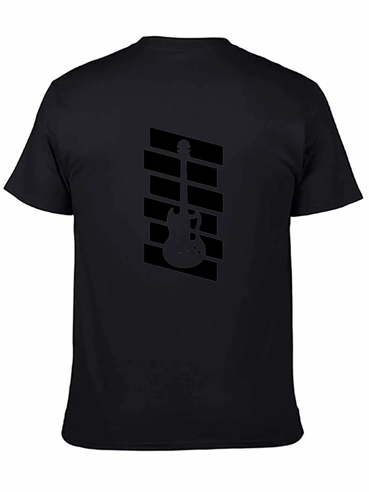 Guitar Graphic Black T-Shirt - Musician Style product image 4