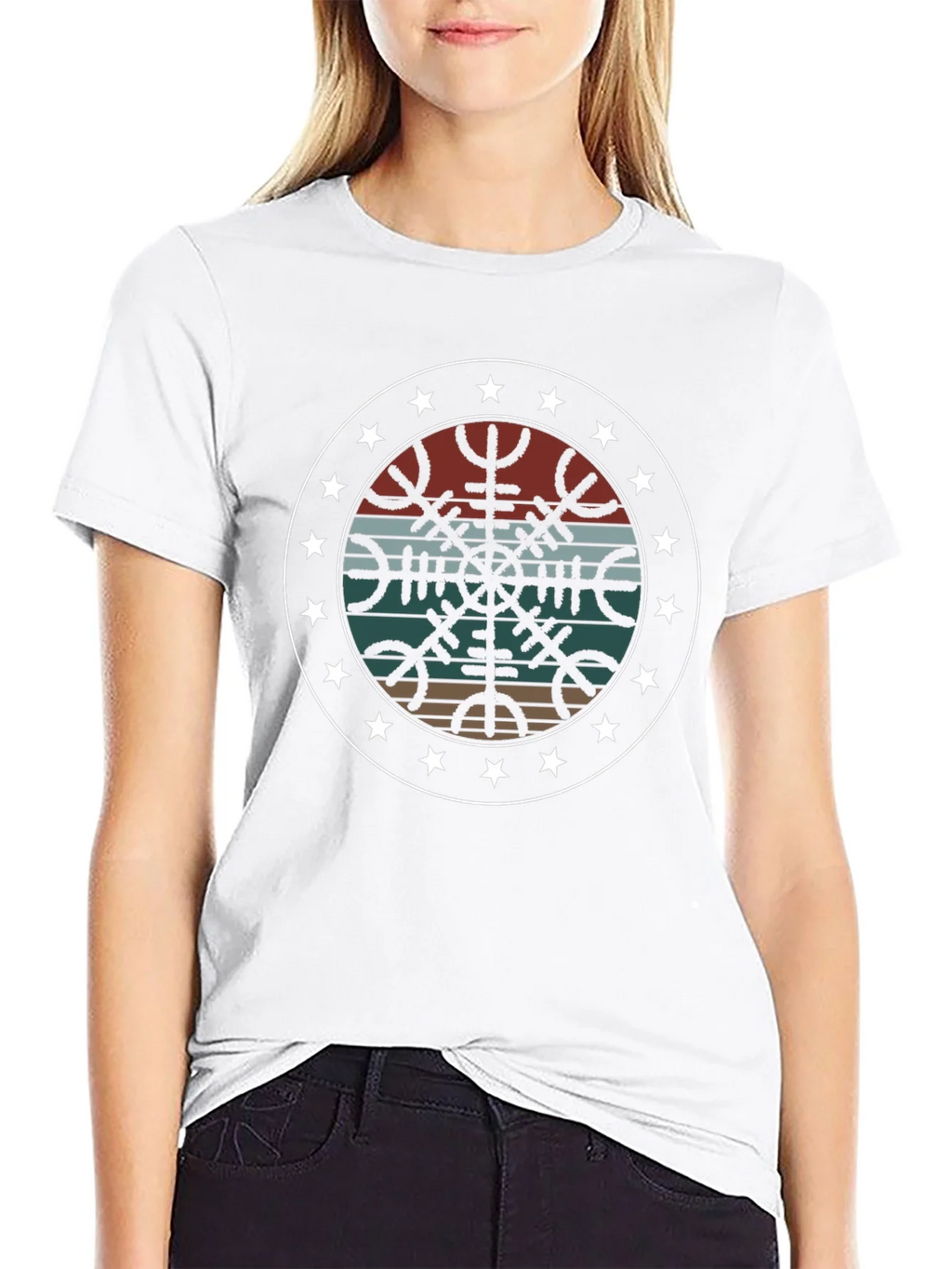 Vintage Vegvisir Compass Graphic Tee product image 8