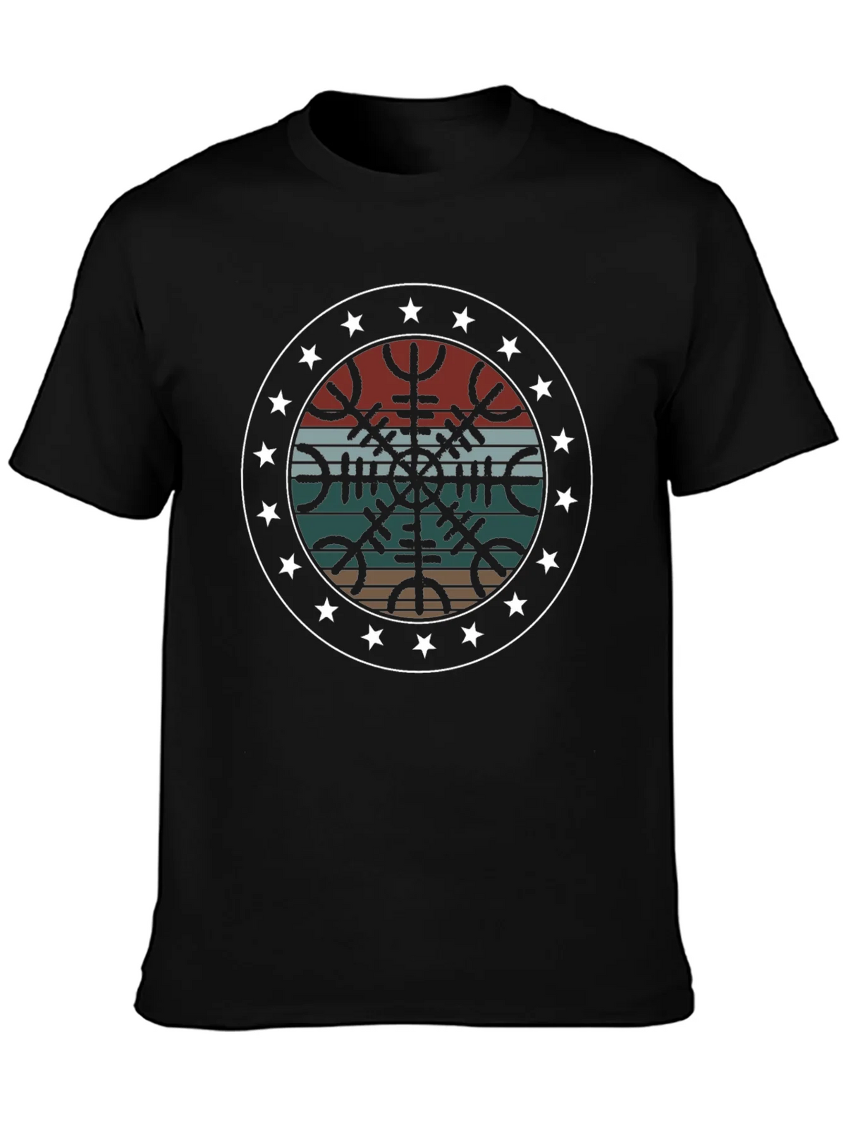 Vintage Vegvisir Compass Graphic Tee product image 3