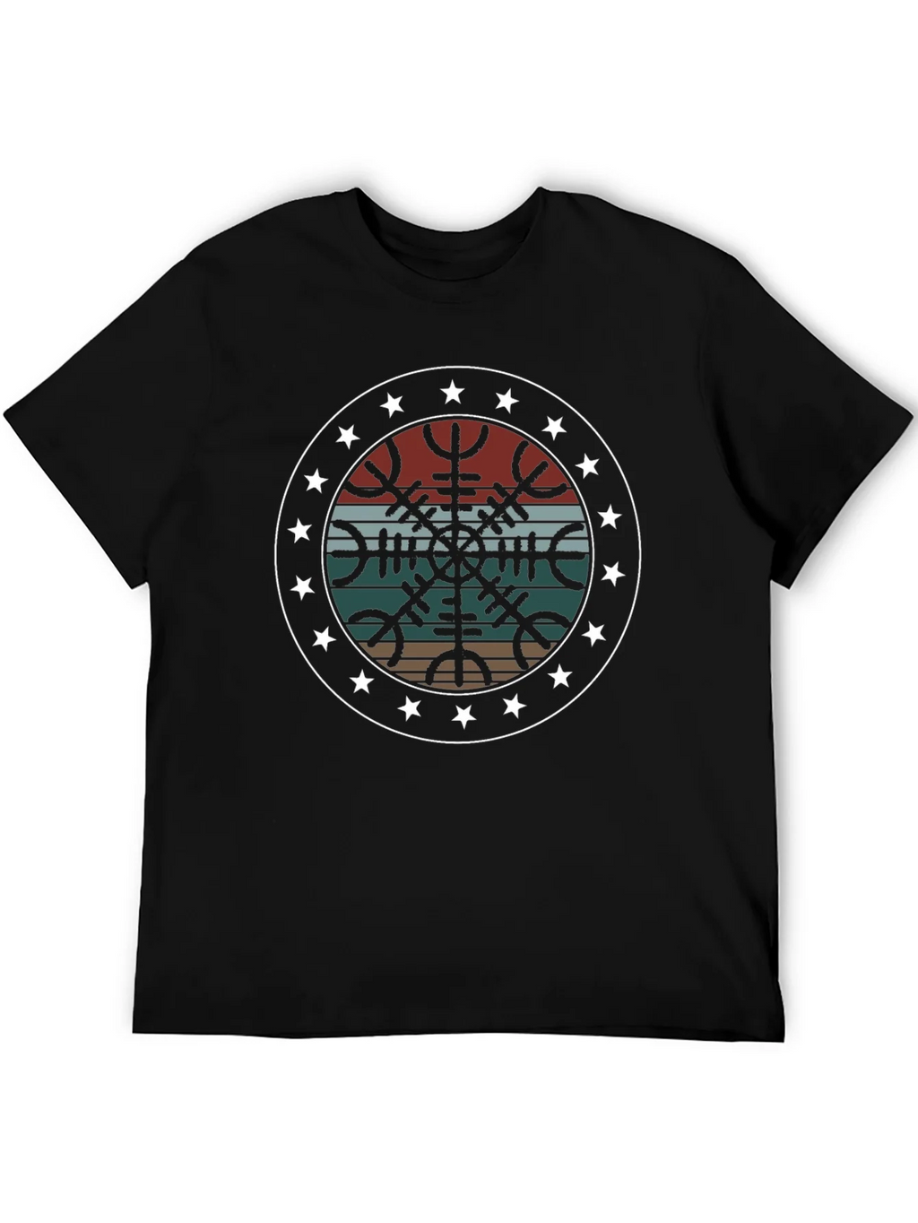 Vintage Vegvisir Compass Graphic Tee product image 5