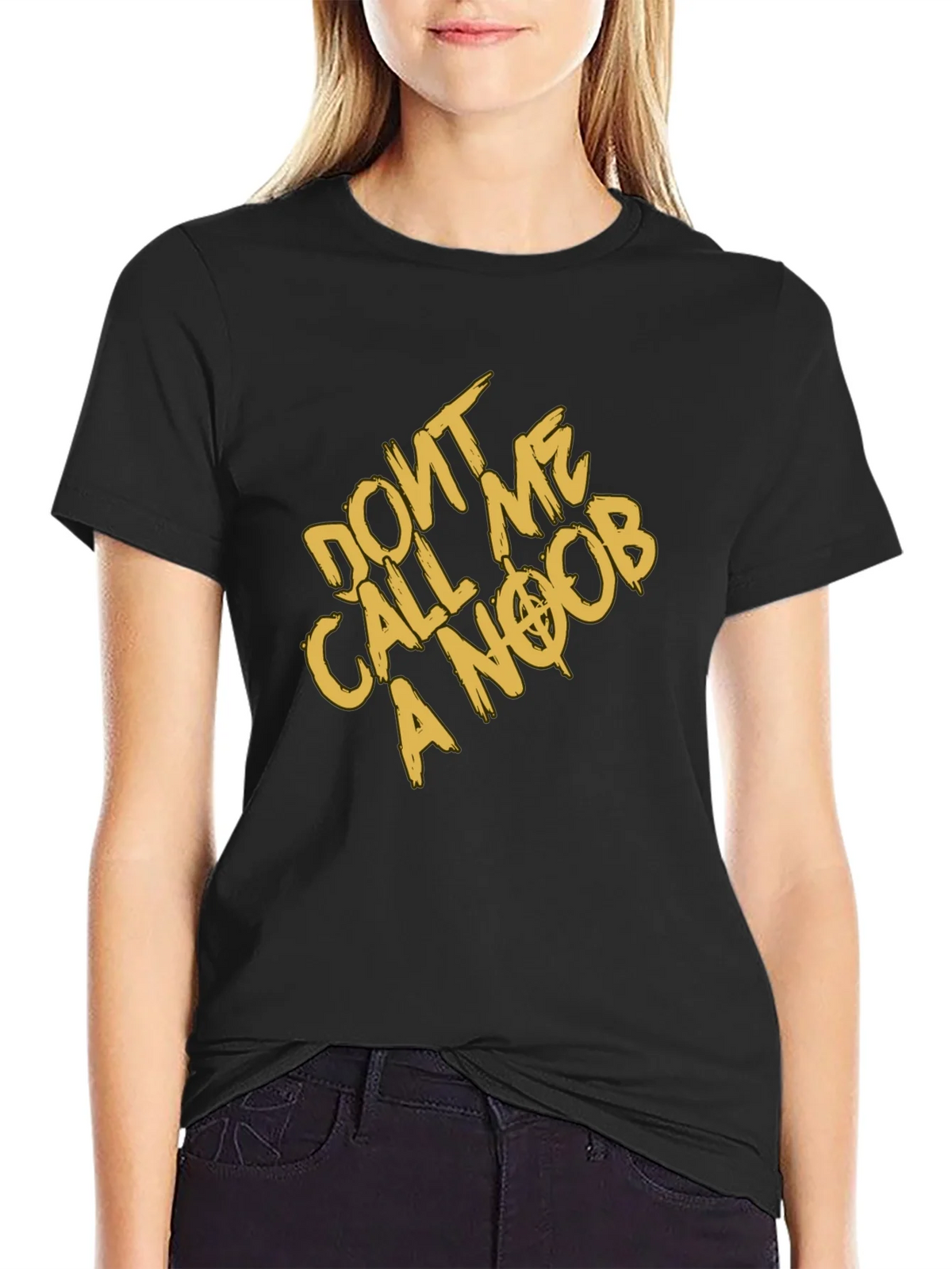 Dont Call Me A Noob Black T-Shirt product image 5