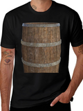 Barrel Graphic Tee - Rustic Wood Design product image 1