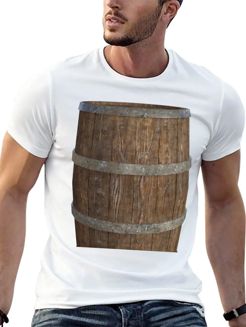 Barrel Graphic Tee - Rustic Wood Design product image 12