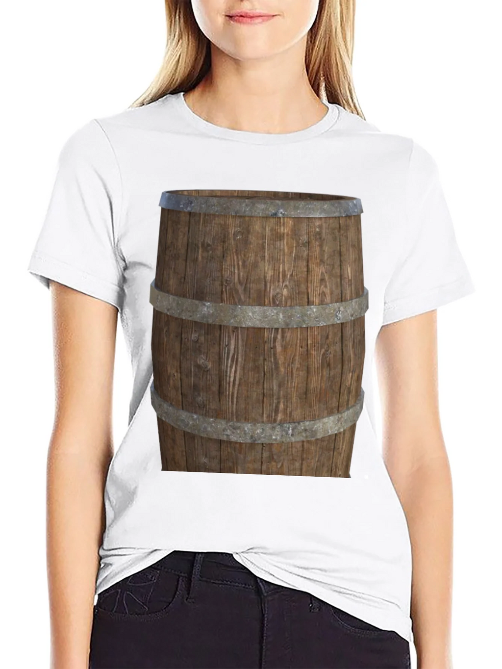 Barrel Graphic Tee - Rustic Wood Design product image 8