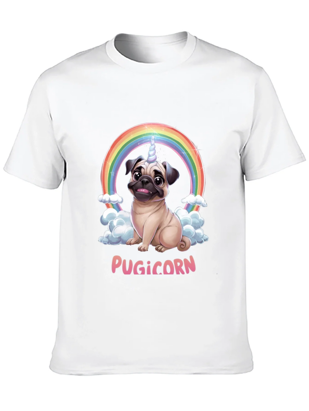 Pugicorn T-Shirt: Funny Pug Unicorn Rainbow Tee product image 12