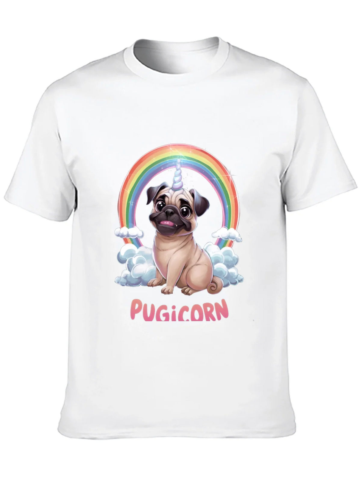 Pugicorn T-Shirt: Funny Pug Unicorn Rainbow Tee product image 12