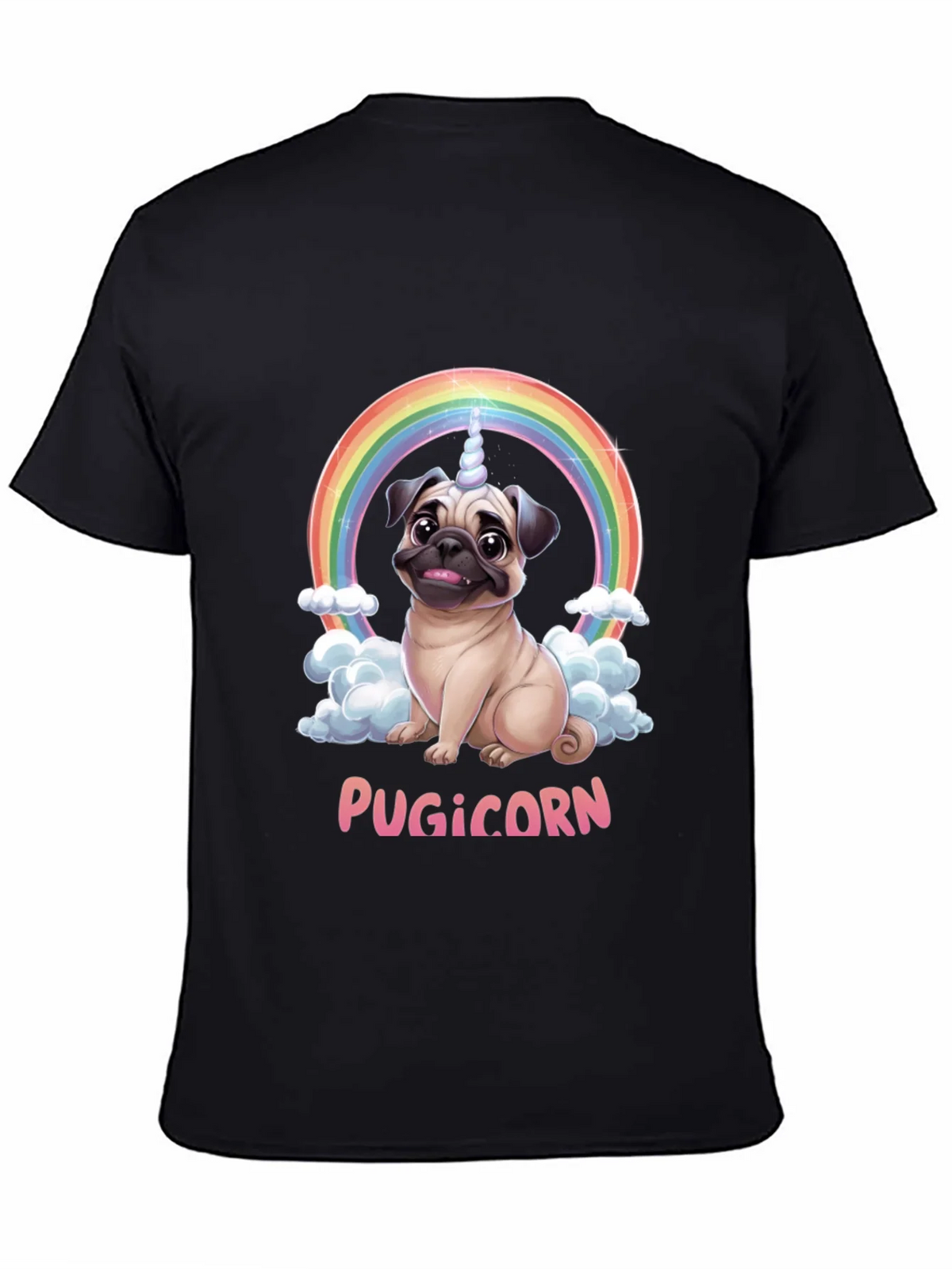 Pugicorn T-Shirt: Funny Pug Unicorn Rainbow Tee product image 7