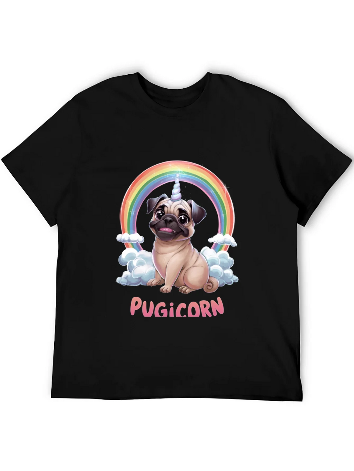 Pugicorn T-Shirt: Funny Pug Unicorn Rainbow Tee product image 8